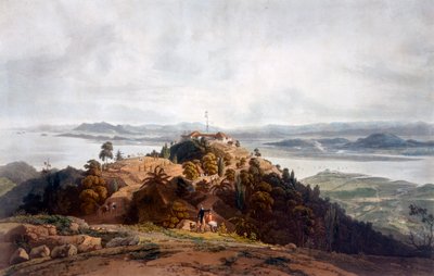 Boceto panorámico de la Isla del Príncipe de Gales por William Daniell, c.1817 de Robert Smith